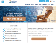 Tablet Screenshot of caribbeanbluebook.com